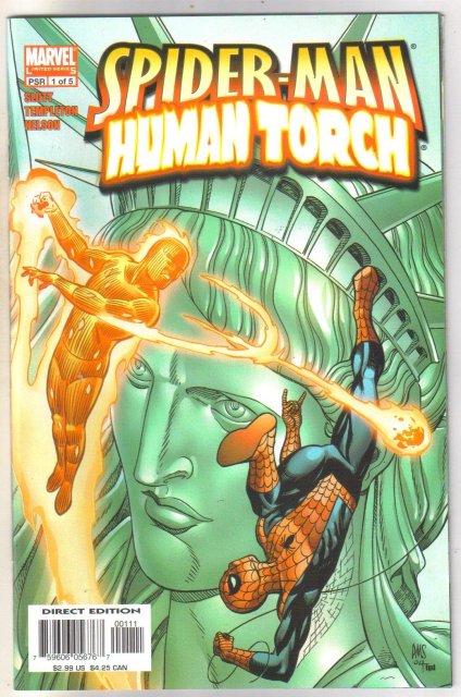 Spider-man Human Torch #1 comic book mint 9.8