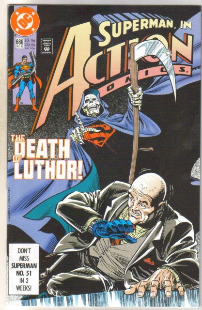 Action Comics #660 comic book near mint 9.4