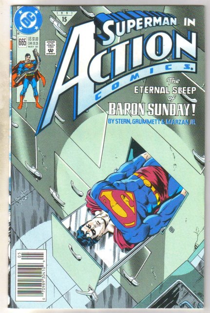Action Comics #665 comic book near mint 9.4