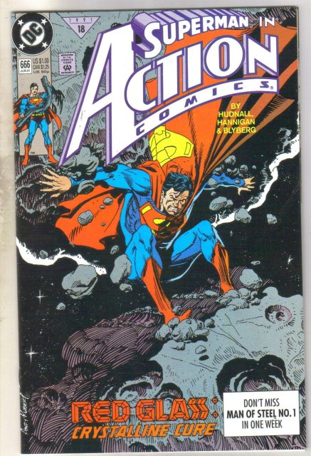 Action Comics #666 comic book near mint 9.4