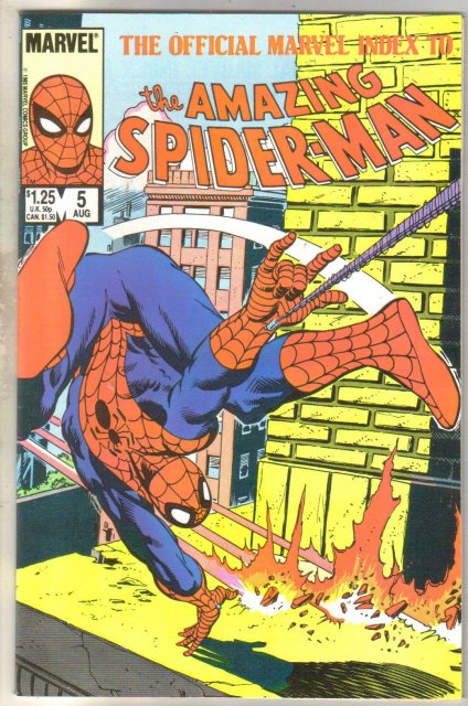 The Official Marvel Index to the Amazing Spider-man #5 comic book mint 9.8