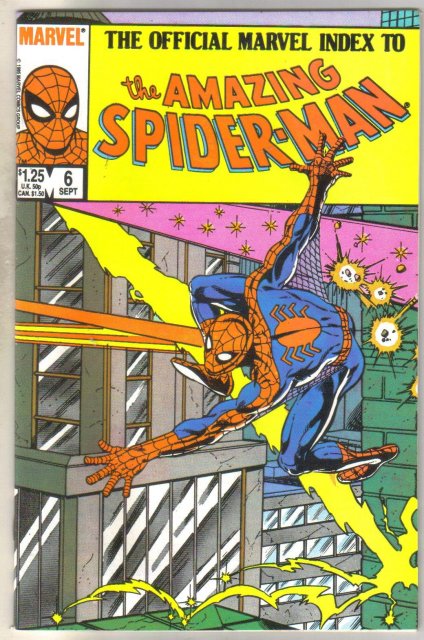 The Official Marvel Index to the Amazing Spider-man #6 comic book mint 9.8