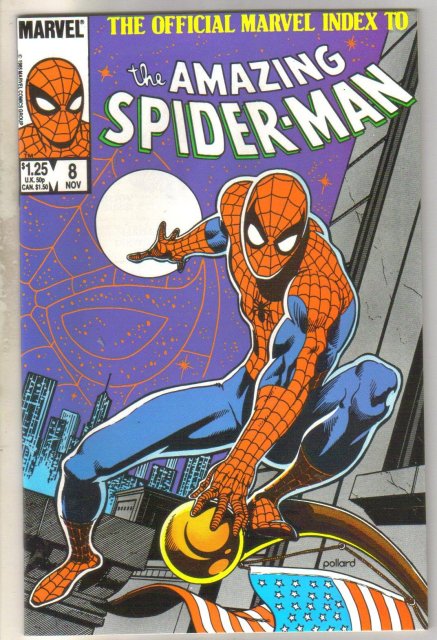 The Official Marvel Index to the Amazing Spider-man #8 comic book mint 9.8