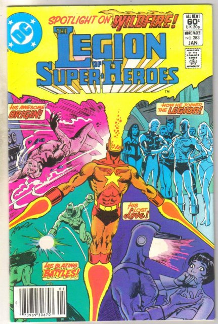 Legion of Super-heroes #283 comic book near mint 9.4