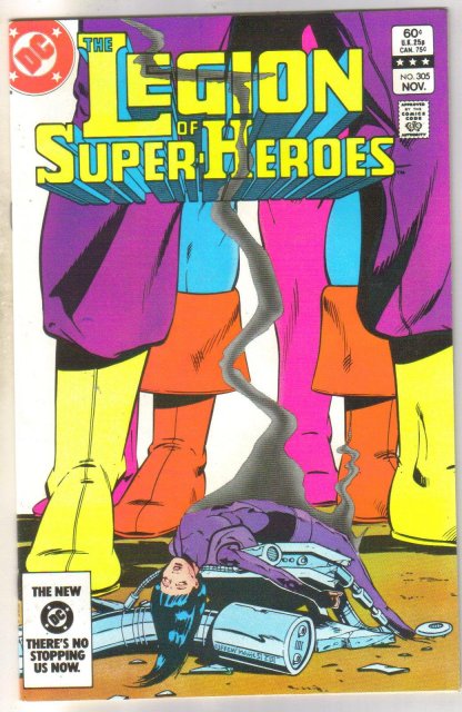 Legion of Super-heroes #305 comic book near mint 9.4