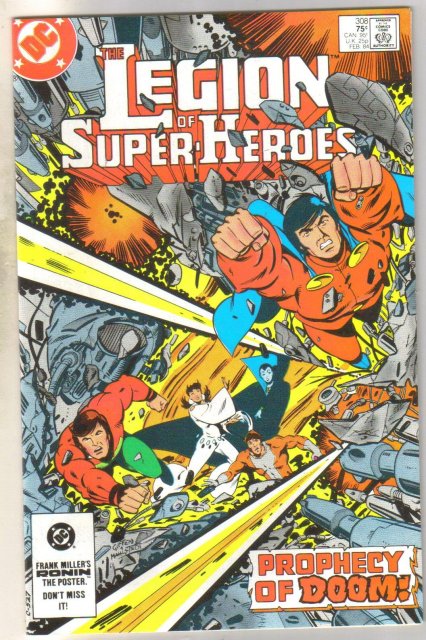 Legion of Super-heroes #308 comic book near mint 9.4