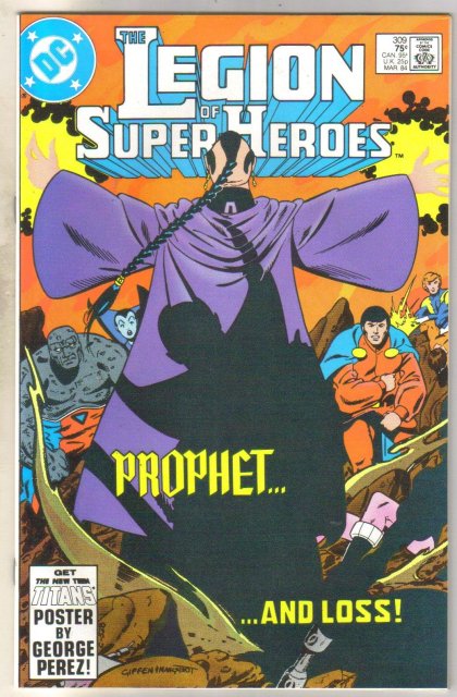 Legion of Super-heroes #309 comic book near mint 9.4