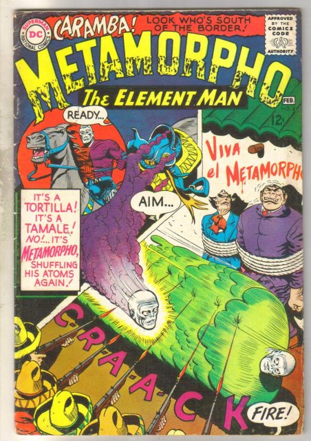 Metamorpho The Element Man #4 comic book fine 6.0