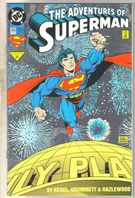 Adventures of Superman #505 comic book near mint 9.4