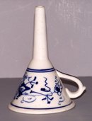 Blue and White Funnel