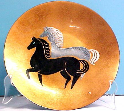 Enamel Horse Plate