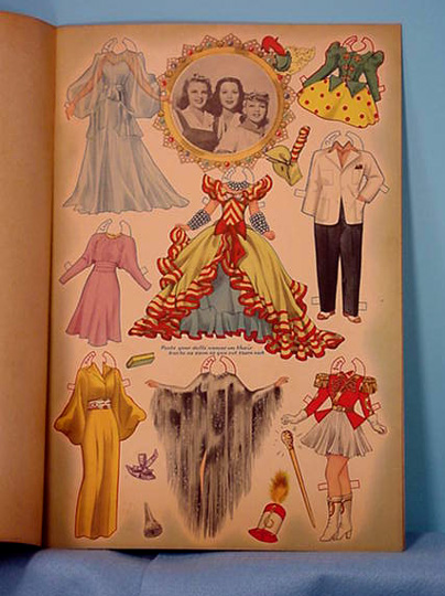 1941 Movie Stars Hollywood Paper Dolls
