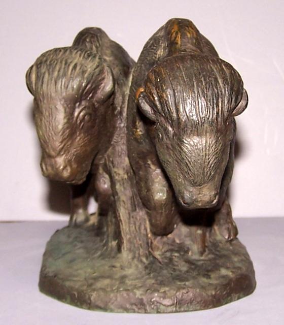 Bronze Buffalo Statue