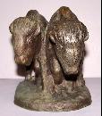 Bronze Buffalo Statue