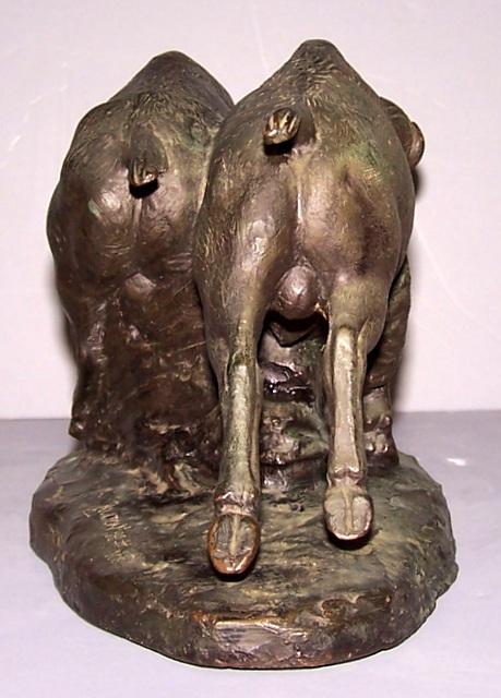 Bronze Buffalo Statue