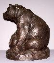 Bronze Bear with Cub Statue