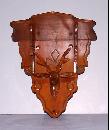 Walnut Deer Head Shelf