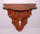Walnut Deer Head Shelf