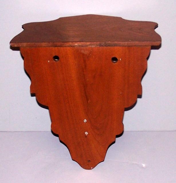 Walnut Deer Head Shelf