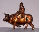 Oriental Bronze Bull and Man
