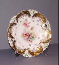 Vintage Cake Plate with Flowers