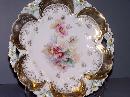 Vintage Cake Plate with Flowers