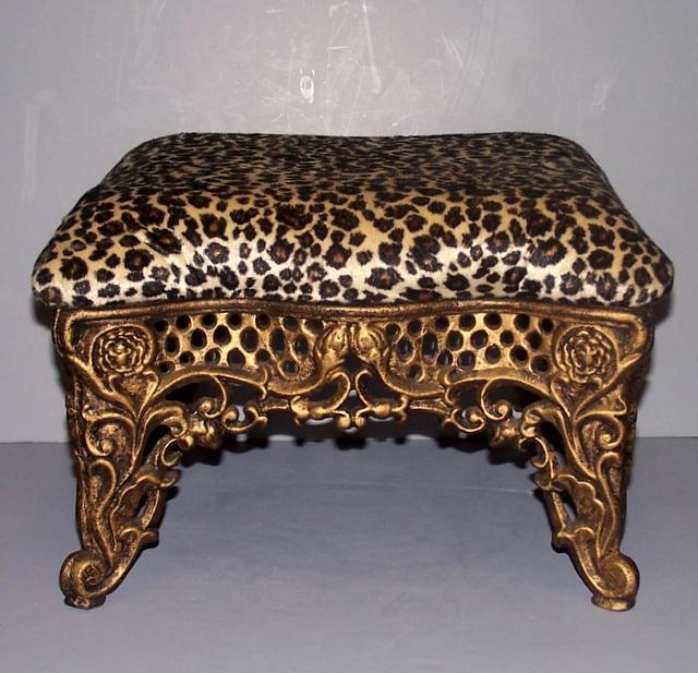 Pierced Iron Foot Stool