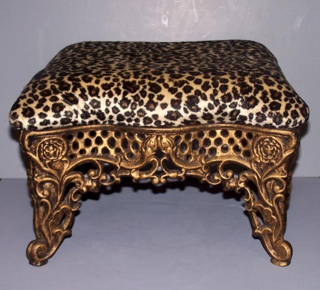 Pierced Iron Foot Stool