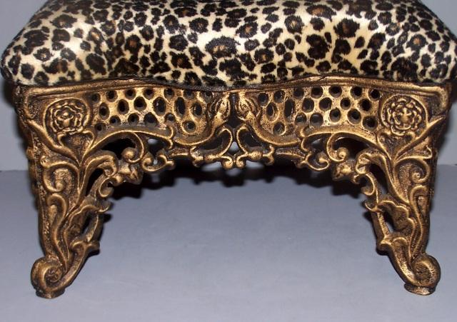 Pierced Iron Foot Stool