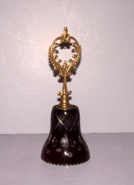 Ruby Red Glass Bell
