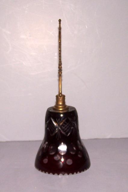 Ruby Red Glass Bell