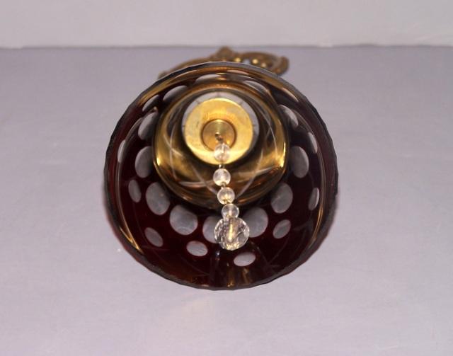 Ruby Red Glass Bell