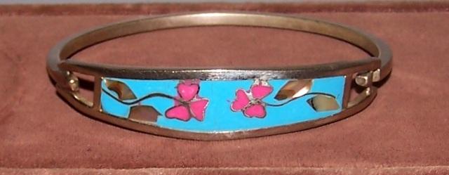 Cloisonné Silver Bracelet