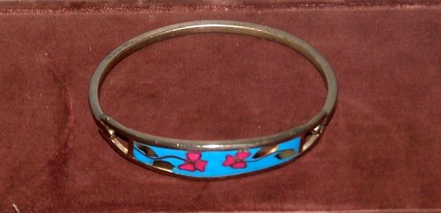 Cloisonné Silver Bracelet