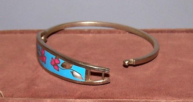 Cloisonné Silver Bracelet