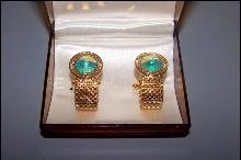 Light Iridescent Cuff Links