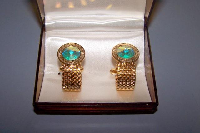 Light Iridescent Cuff Links