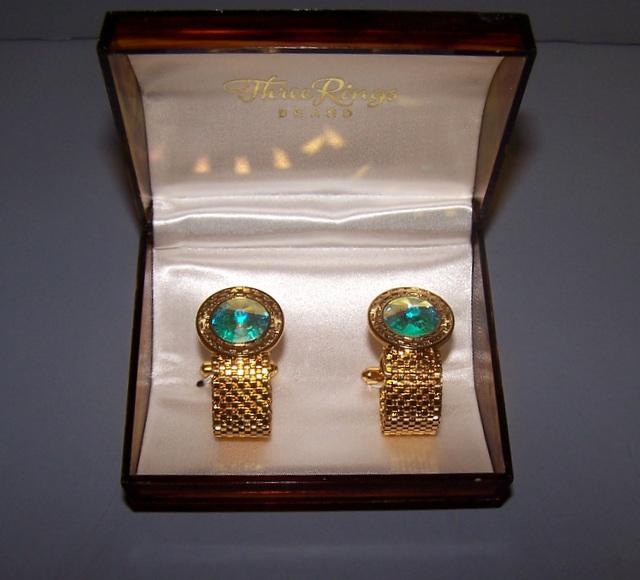Light Iridescent Cuff Links