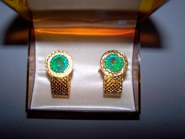 Light Iridescent Cuff Links