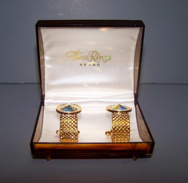 Light Iridescent Cuff Links