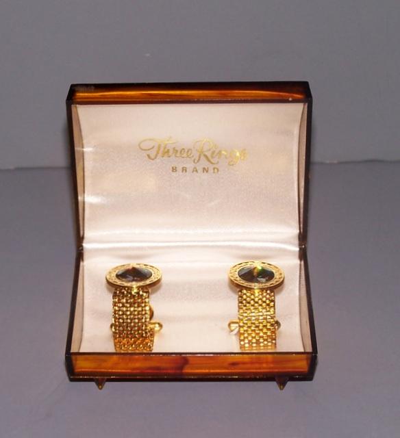 Dark Iridescent Cuff Links