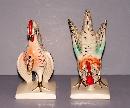 Japanese Fighting Cock Figurines