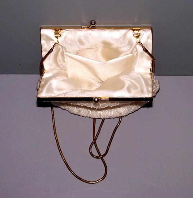 Beaded Purse- White