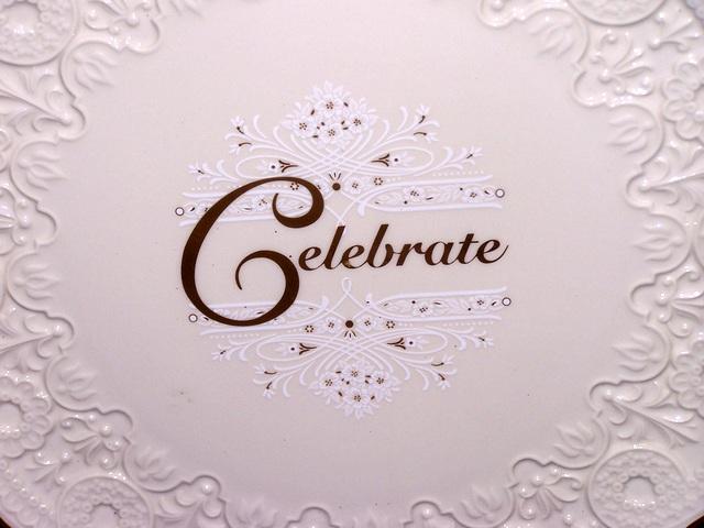 Lenox Cake Plate “Celebrate”