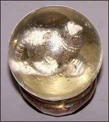 Vintage Sulphide Marble with a Sheep Inside