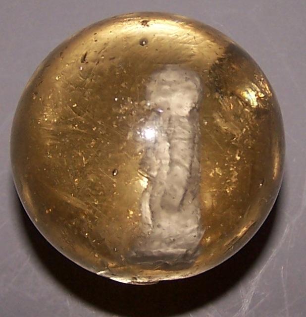 Vintage Sulphide Marble with a Monkey Inside