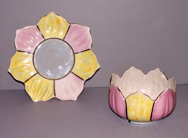 Lily Pad Sauce Bowl with Plate
