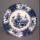 Flow Blue Chinese Plate