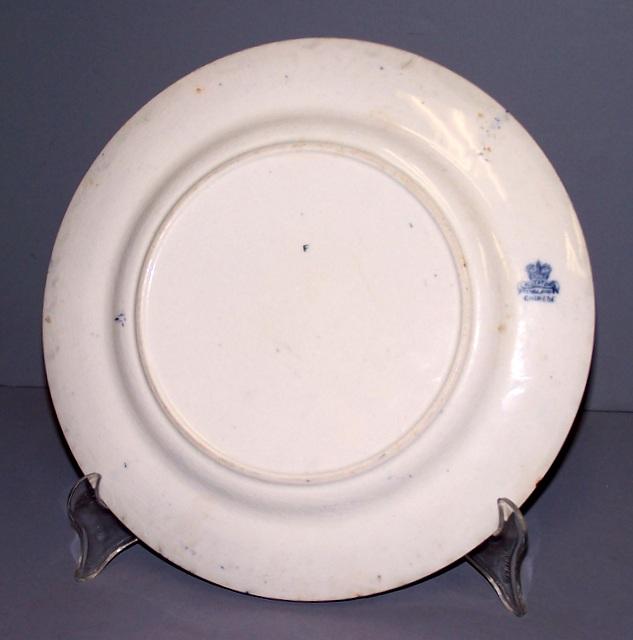 Flow Blue Chinese Plate