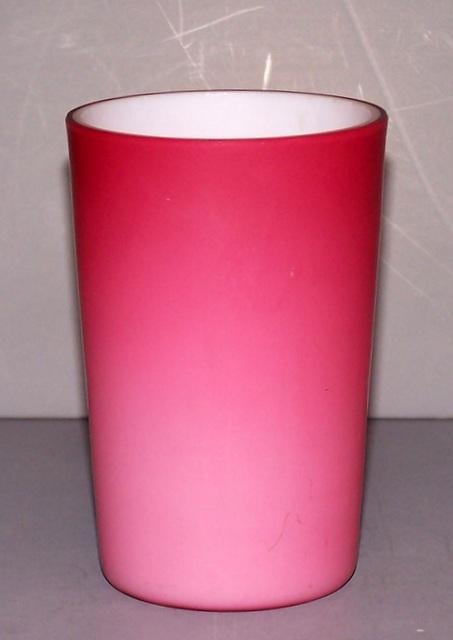 Pink Satin Glass Tumblers